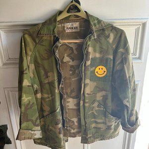 Vintage Jacket with Hand-sewn Patches